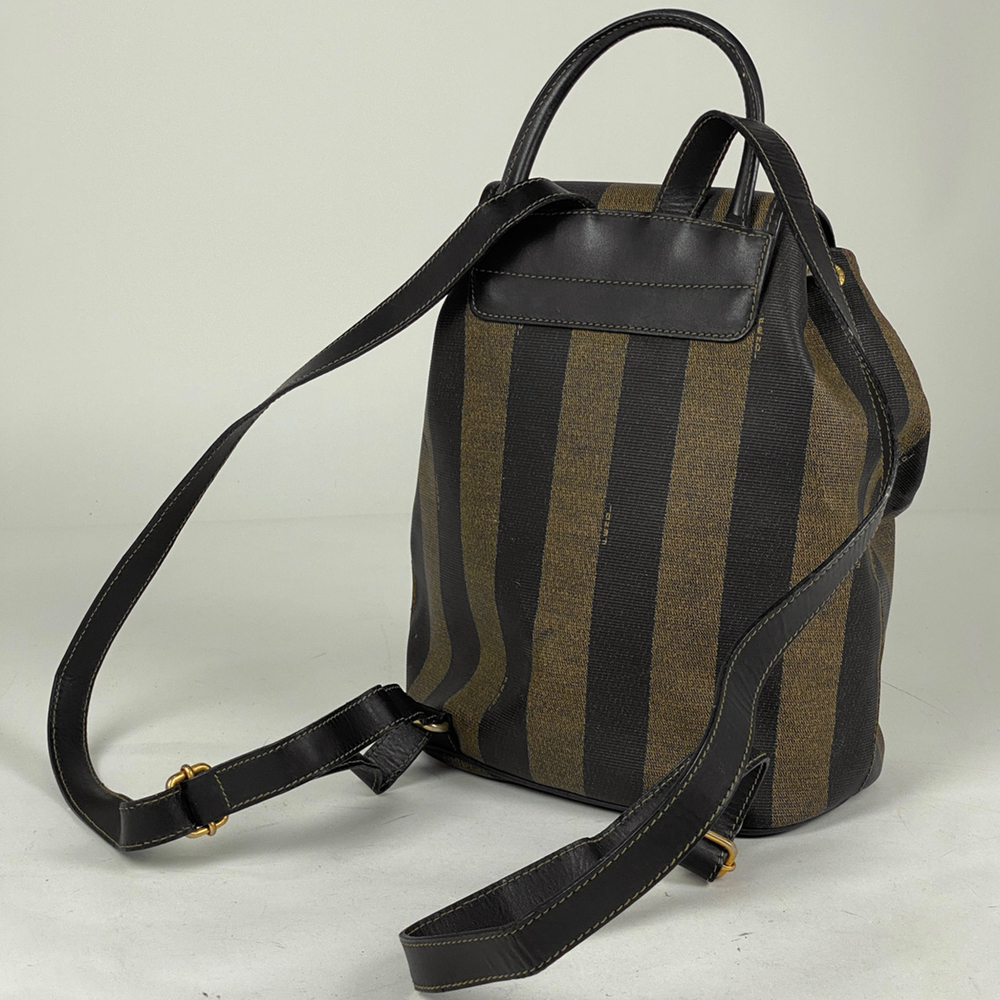 Fendi Backpack Pattern Coated Rucksack Mini Pecan… - image 1